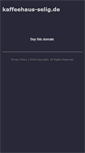 Mobile Screenshot of kaffeehaus-selig.de